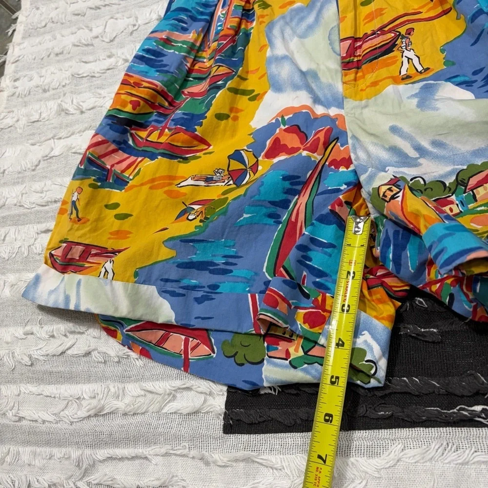 Vtg RALPH LAUREN POLO BEACH BOAT SKI BEAR STADIUM Shorts Womens Sz 8 Retro Beach - Picture 11 of 12